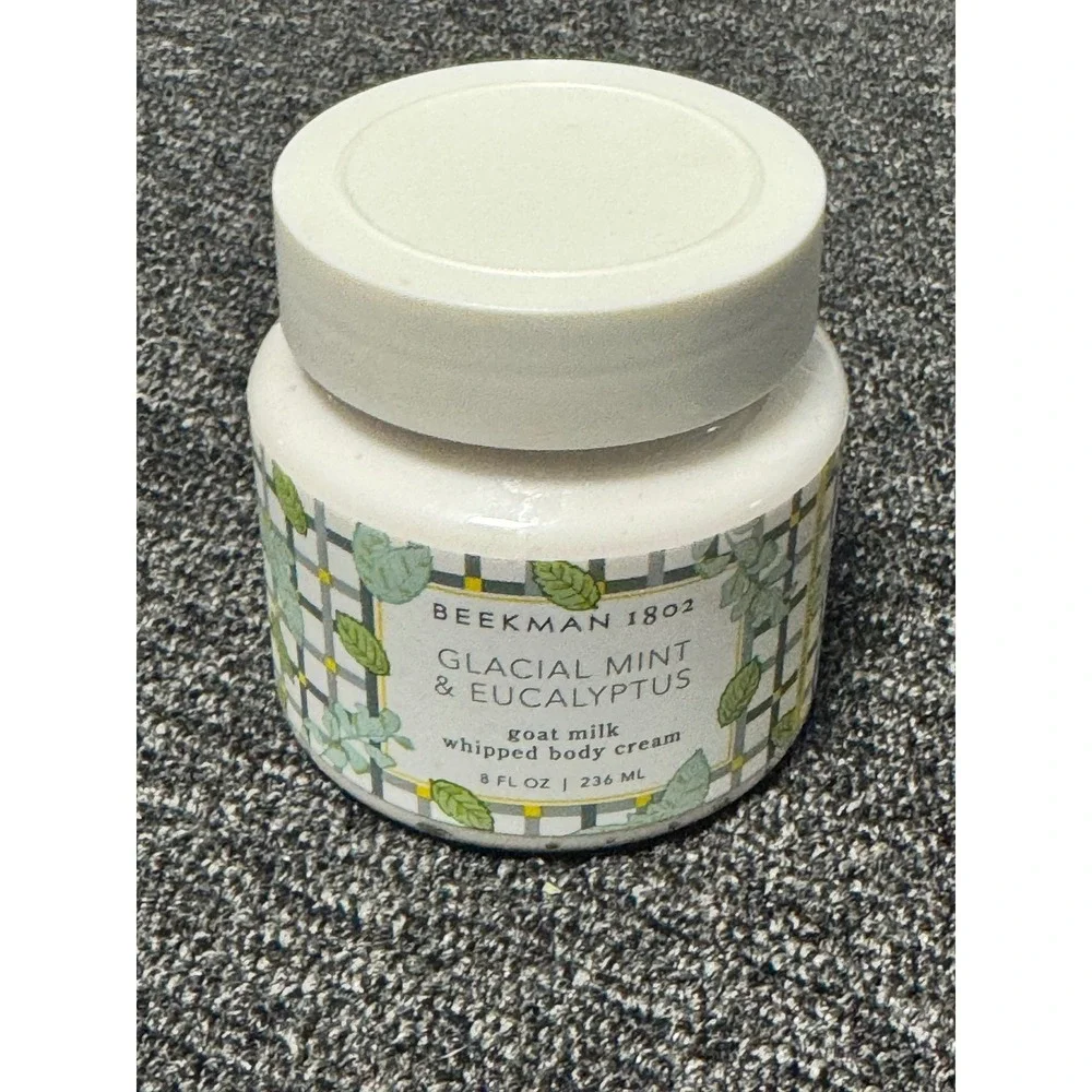 Beekman 1802 Glacial Mint Eucalyptus Goat Milk Whipped Body Cream 8 Fl Oz Sealed